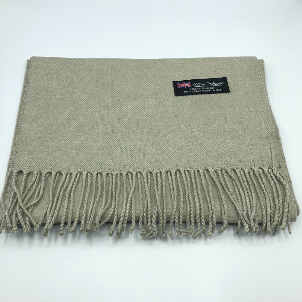 Light Gray Cashmere Scarf